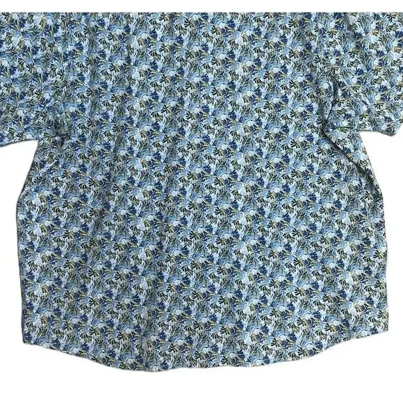 Tommy Bahama Shirt Men's 3XLT Big & Tall Bahama Coast Chico Palms Blue NEW